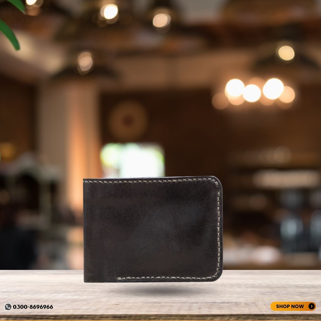 Leather Wallet (Full options) Black