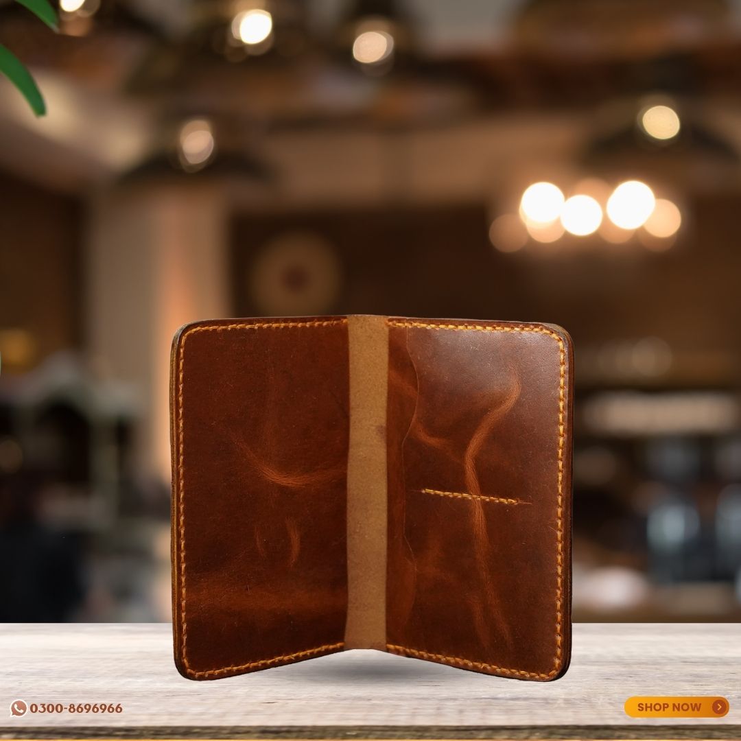 Handcrafted Passport Holder (Brown)