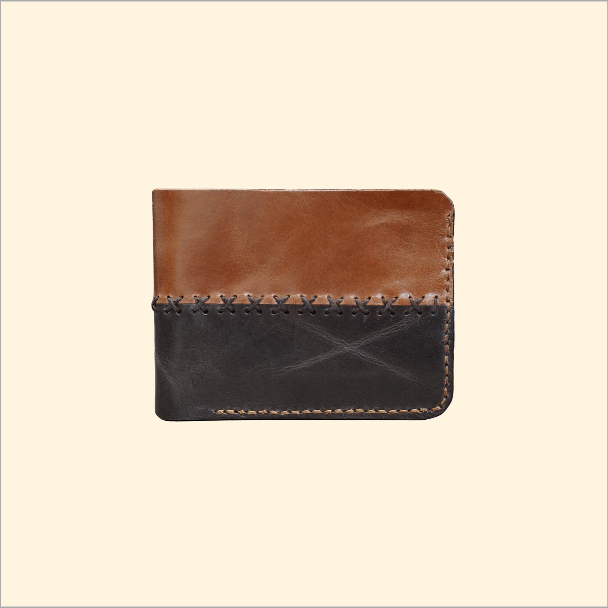 Slim Hand-Stitched Leather Wallet (Two Colors)