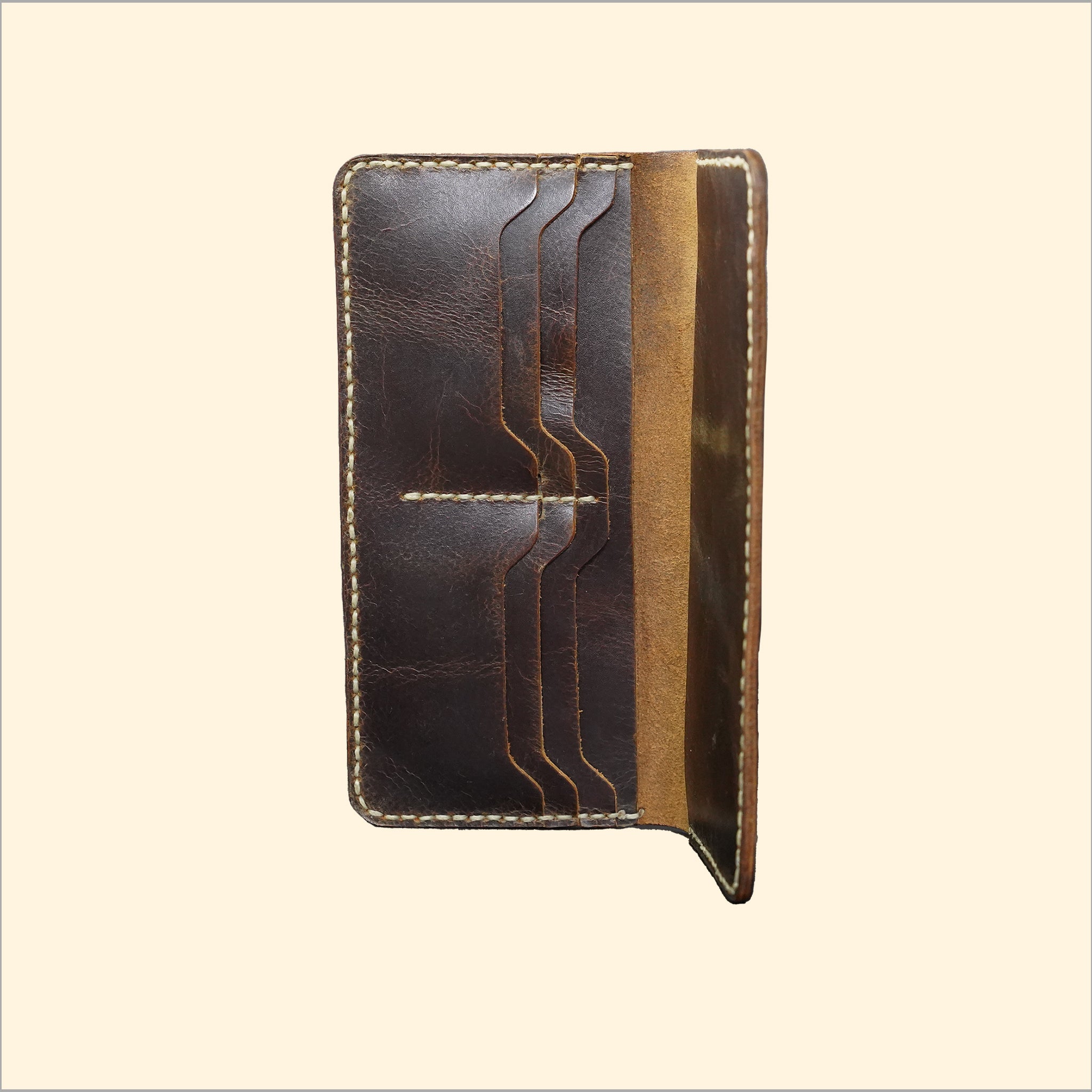 Long Bi-Fold Wallet (Dual-Tone)