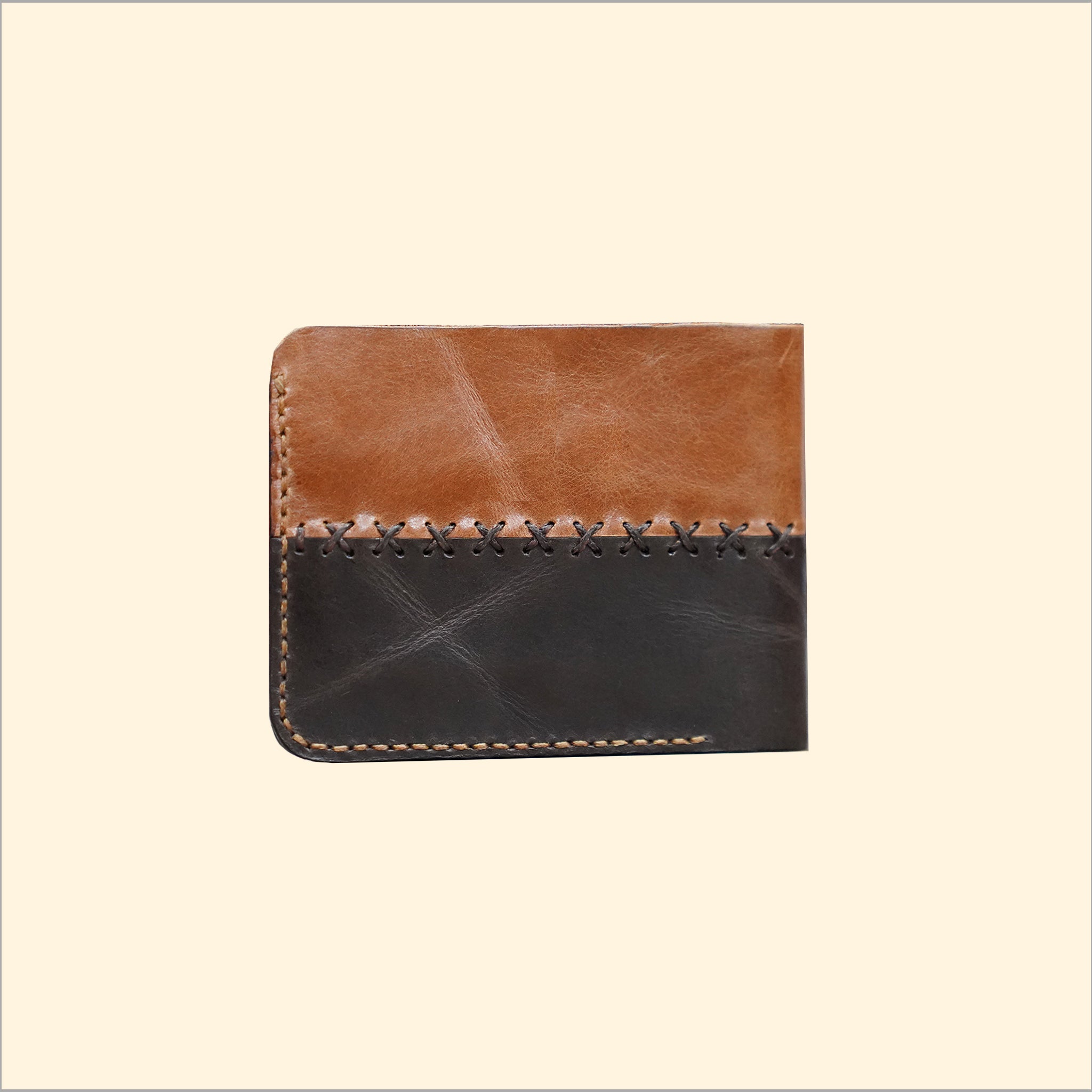 Slim Hand-Stitched Leather Wallet (Two Colors)