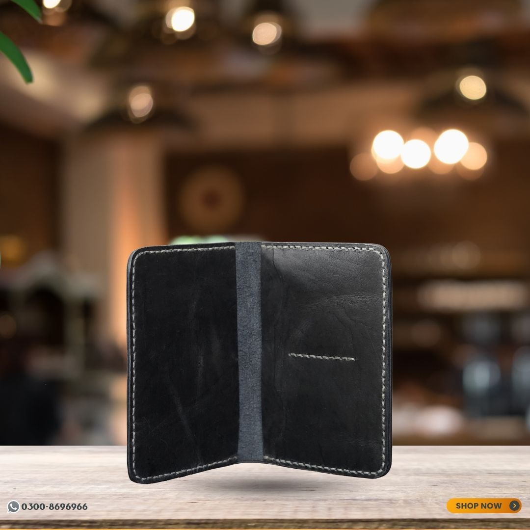 Handcrafted Passport Holder (Black)