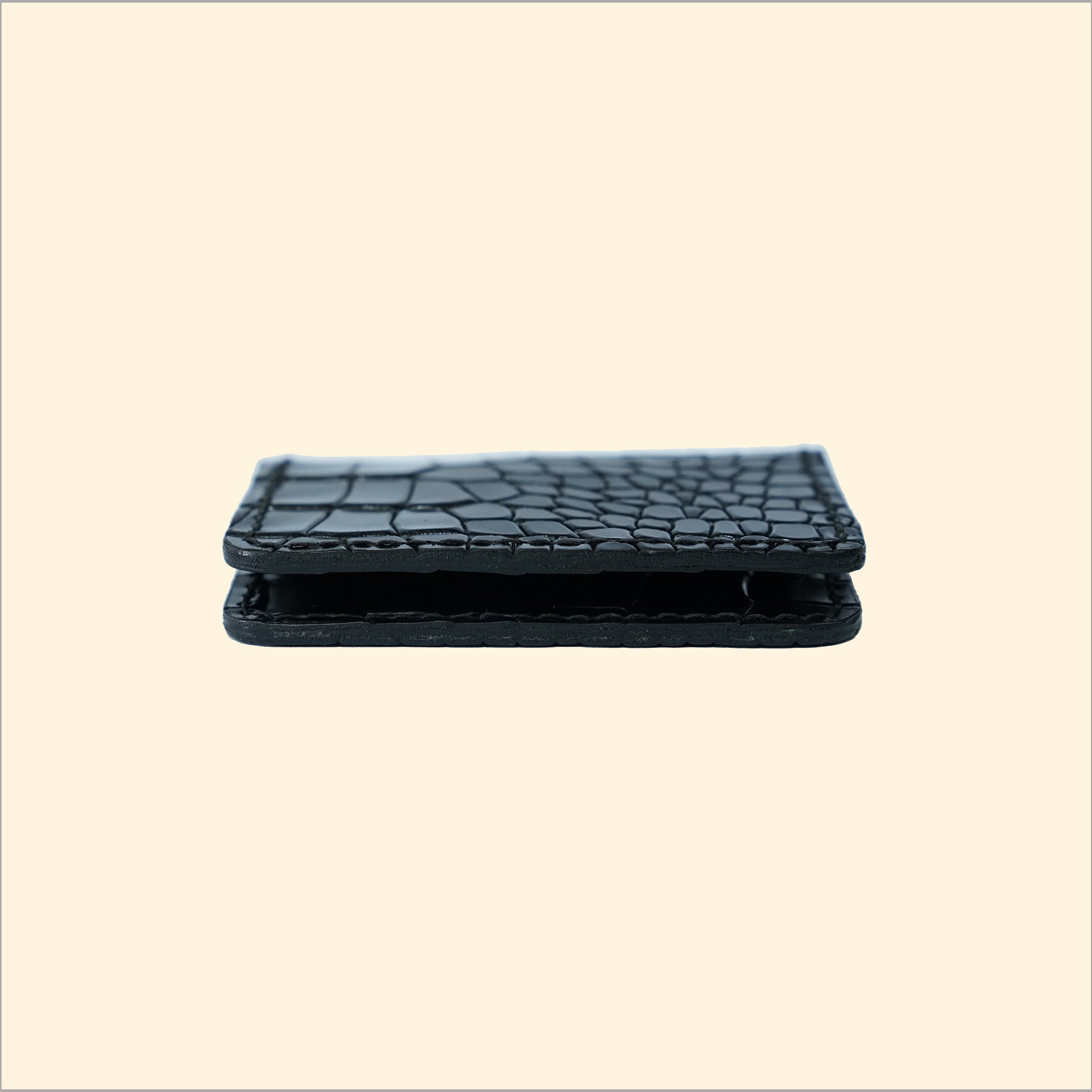 Premium Croco Long Wallet + Croco Card Holder