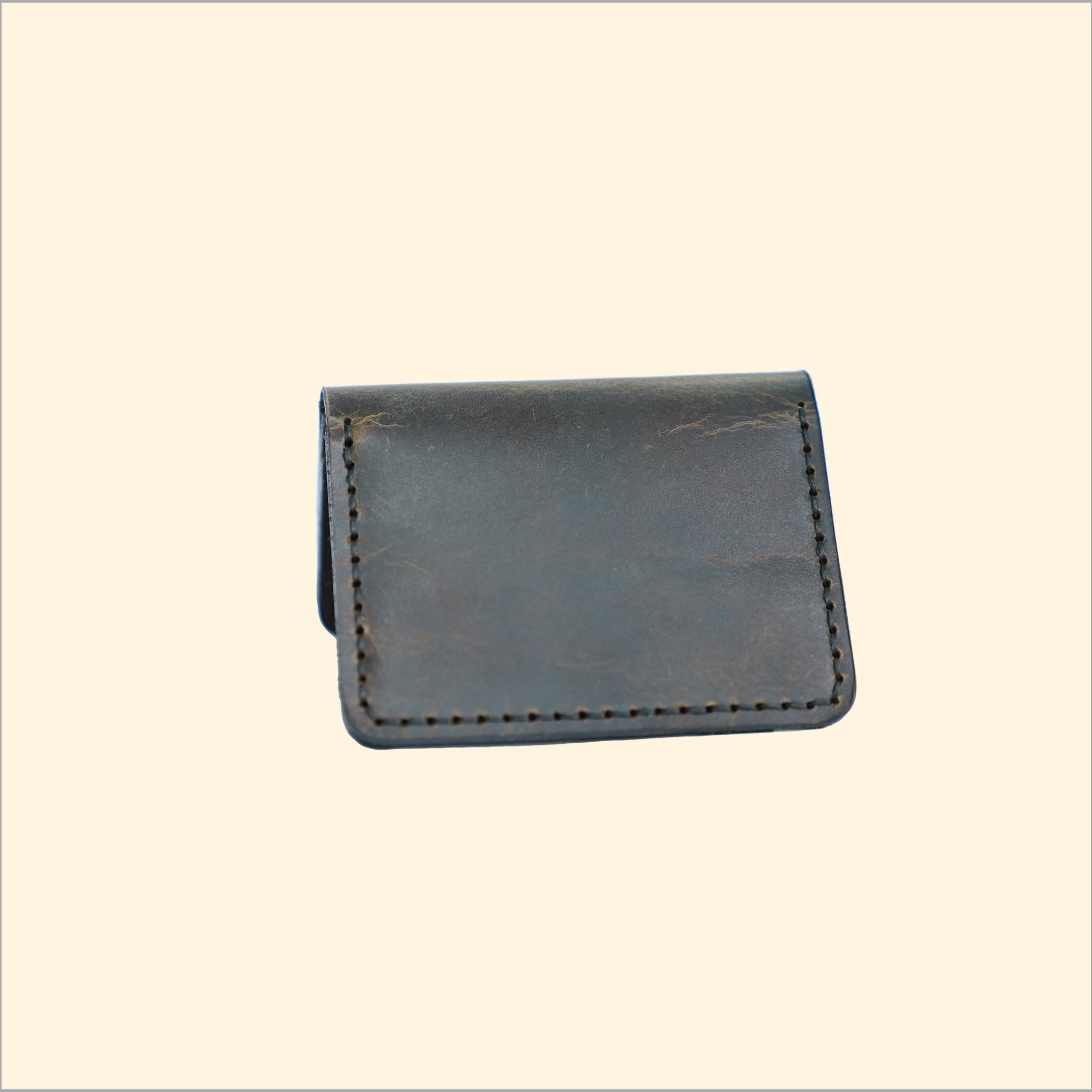 Hand-Stitched Leather Card Holder (Muti Tone)