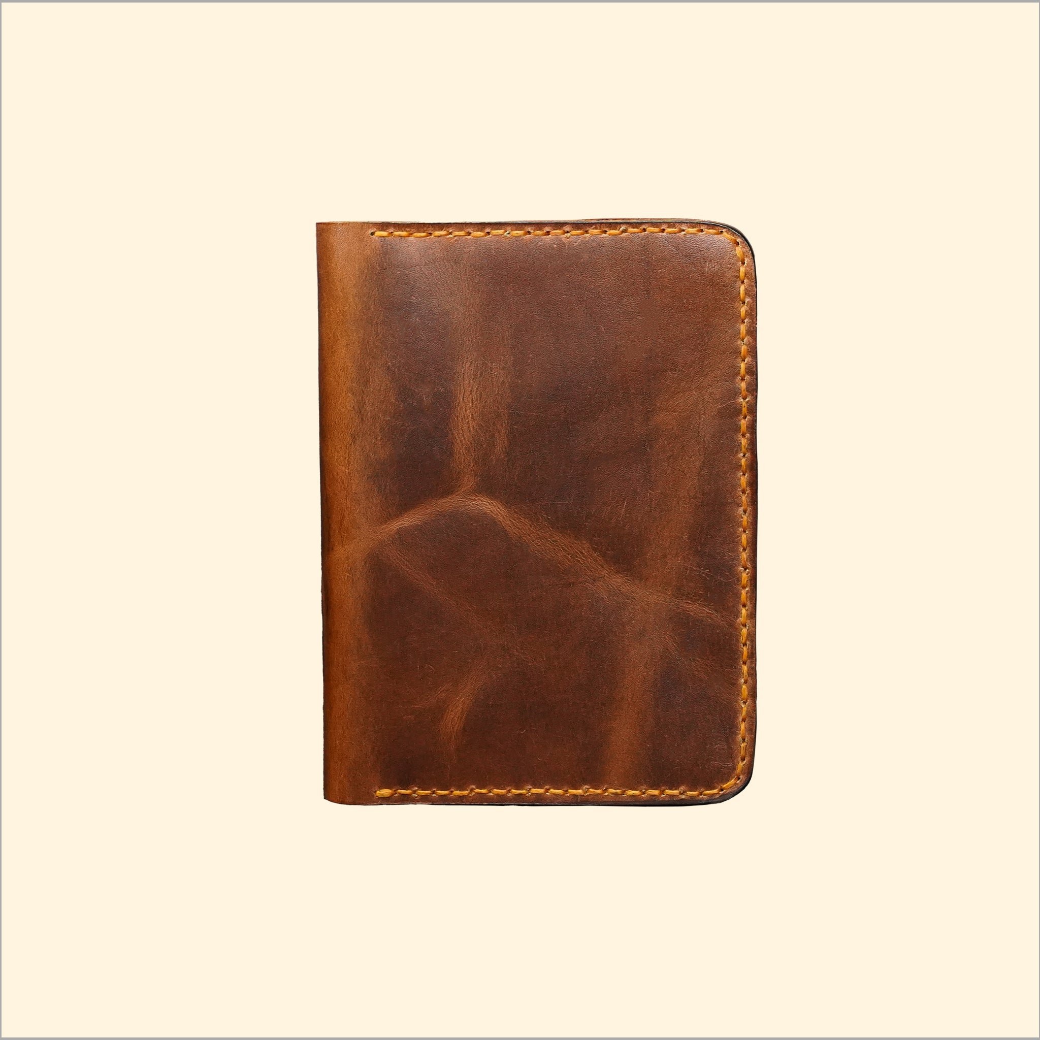 Handcrafted Passport Holder (Brown)