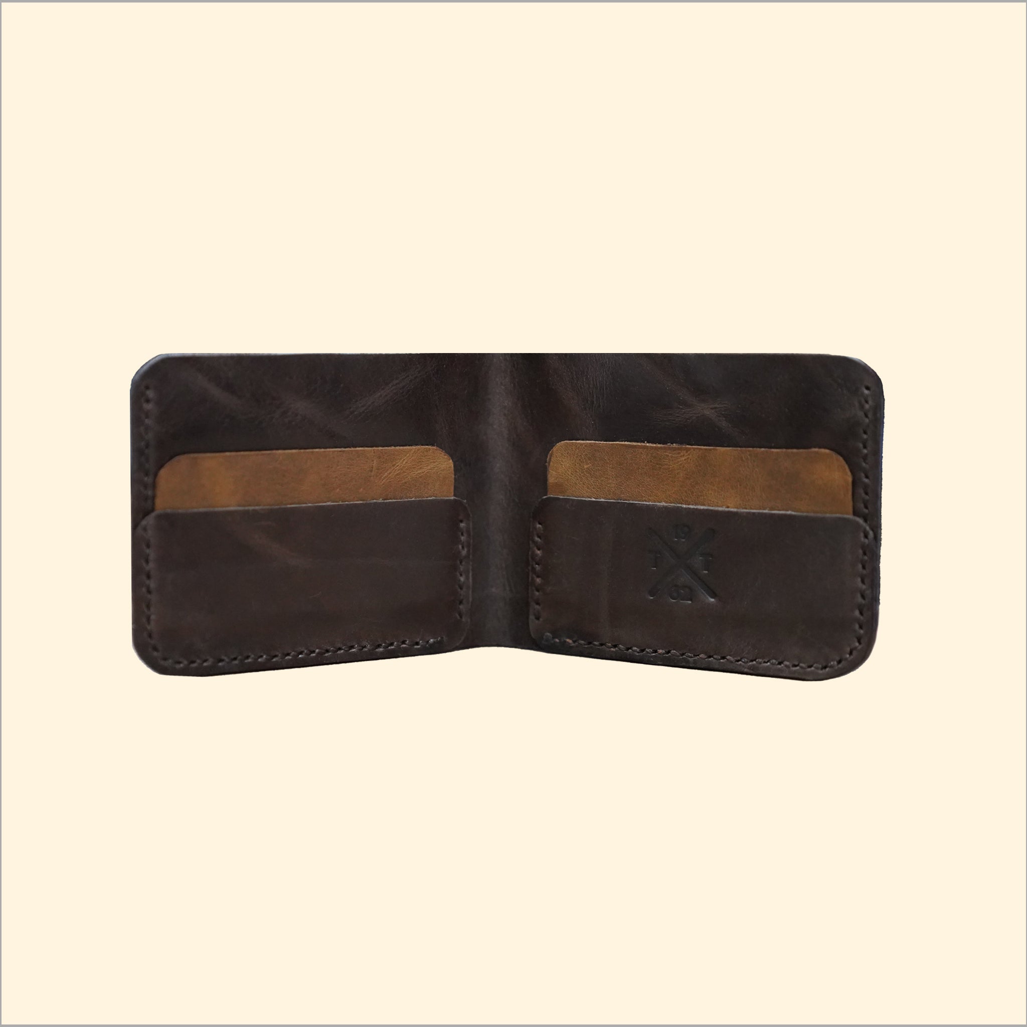 Slim Hand-Stitched Leather Wallet (Two Colors)