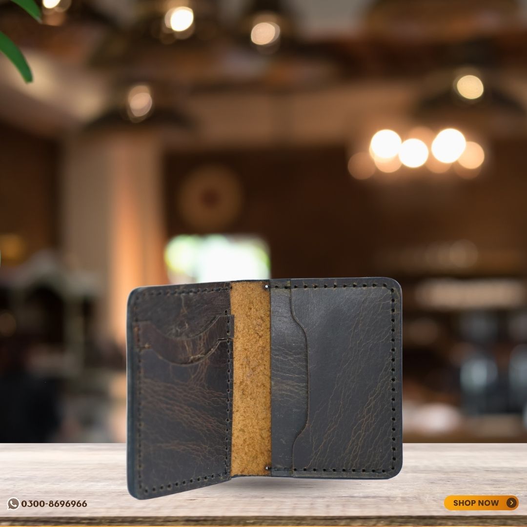 Hand-Stitched Leather Card Holder (Muti Tone)
